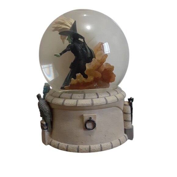 Wizard of Oz Snow Globe Wicked Witch Of West San Francisco Music Box 9" - Picture 3 of 4